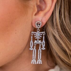 NWT skeleton earrings
